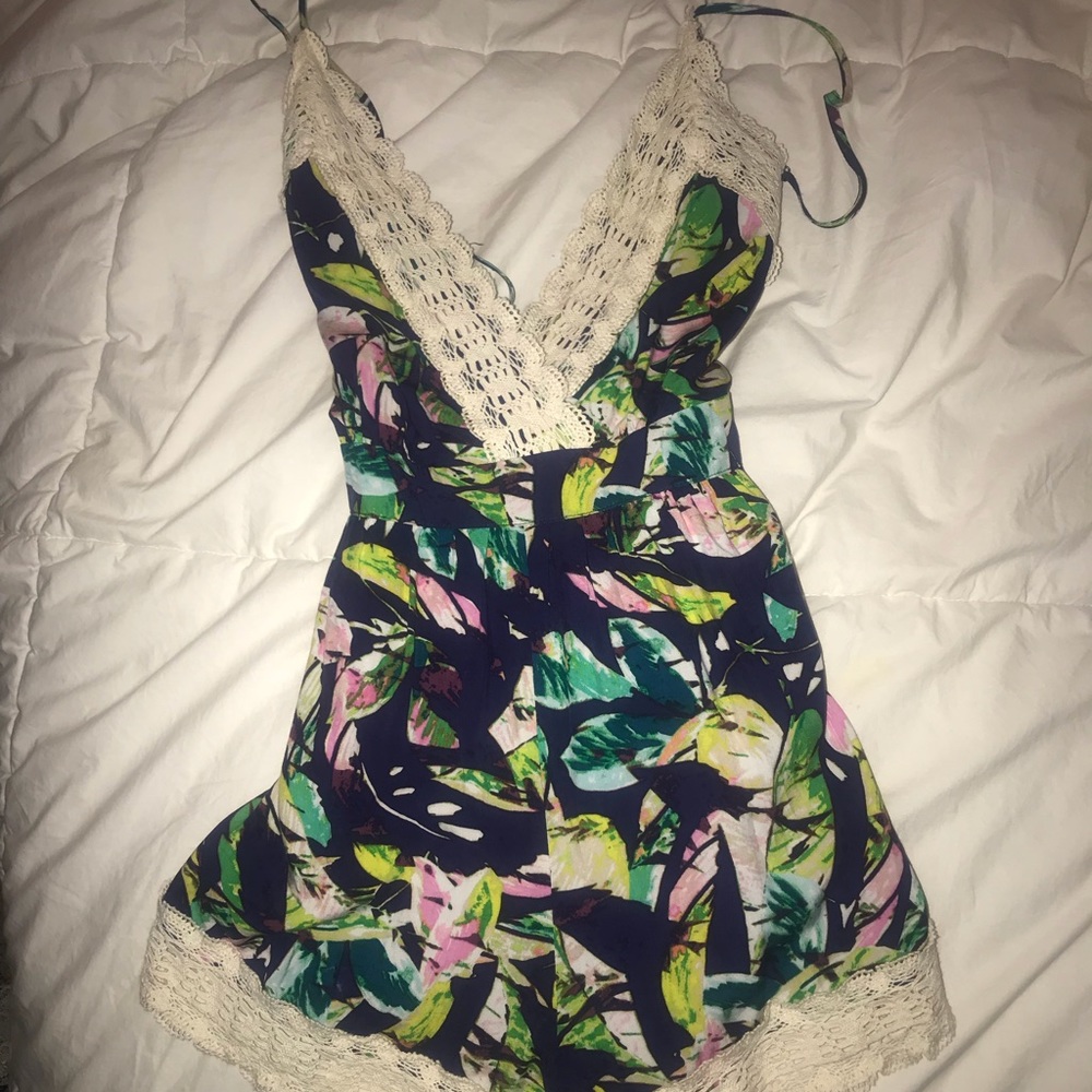 Forever 21 floral romper